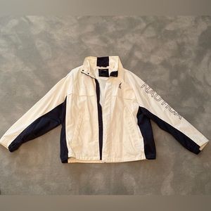 Nautica Men’s Lightweight Jacket | Size: XL | Color: White and Navy